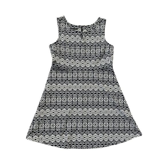 Talbots Geometric Fit & Flare Dress Size 14P (Estimated) - Picture 1 of 9
